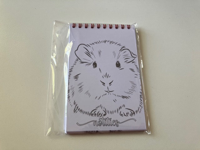 Notitieblokje cavia ~ cavia lijntekening