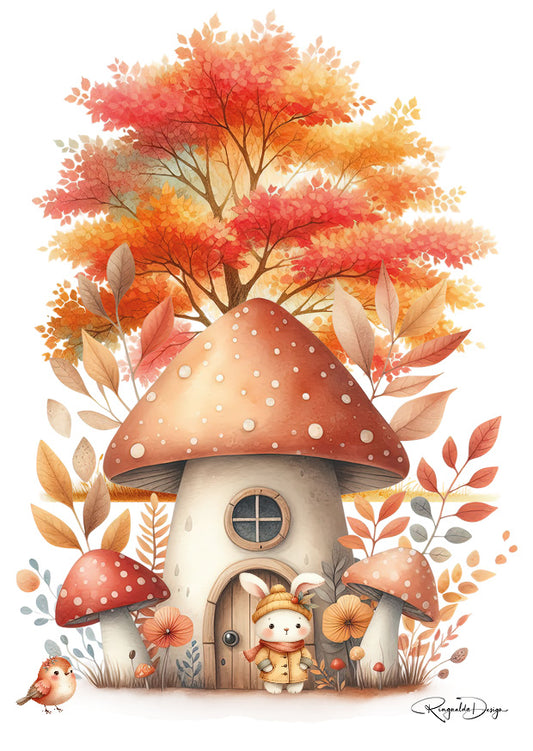 Kaart Herfst Paddestoelhuis