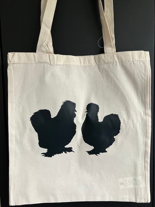 Linnen tas Zijdehoen zwart