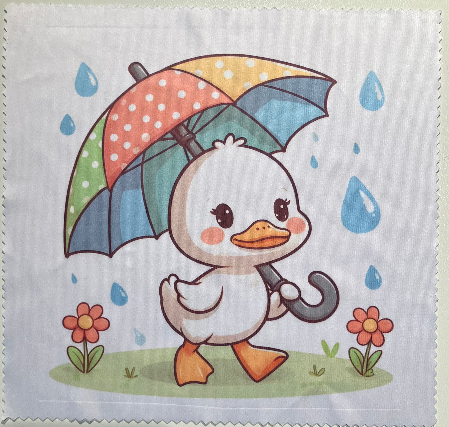 Brillendoekje ~ Eend in de regen