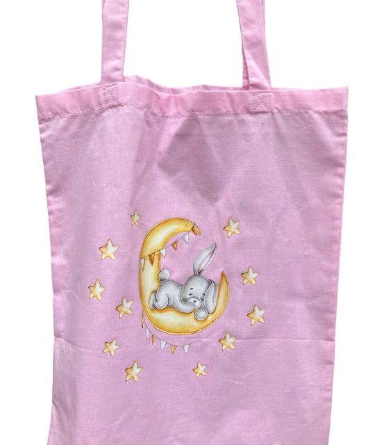 Leinentasche mit Meerschweinchen-Aufdruck