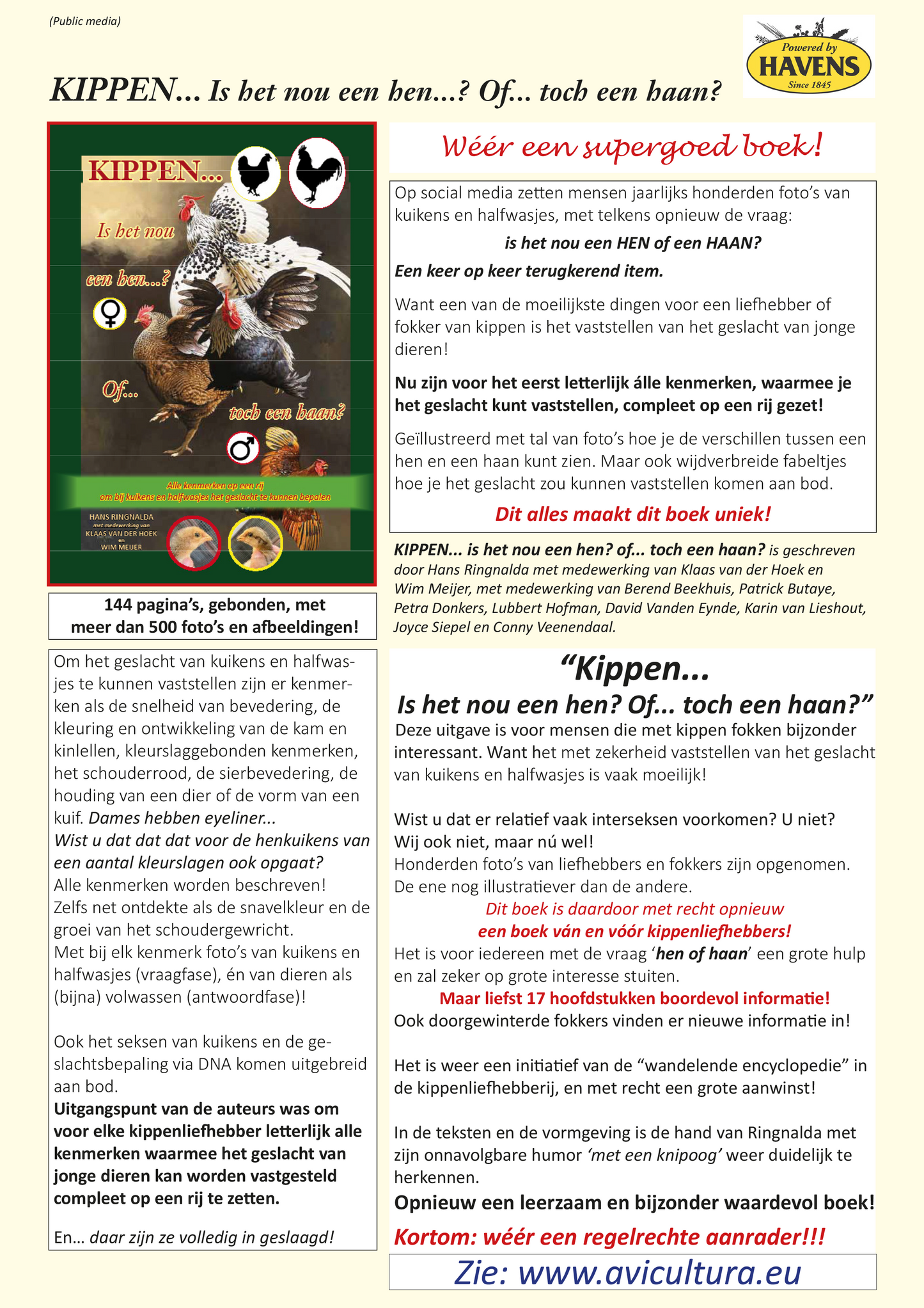 Kippen... Is het nu een haan of een hen?