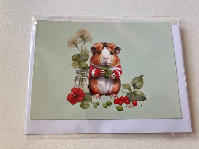 Kaart cavia ~ Klaver - groen