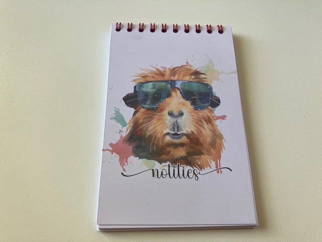 Notitieblokje cavia ~ cavia met zonnebril